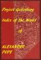 [Gutenberg 58845] • Index of the Project Gutenberg Works of Alexander Pope